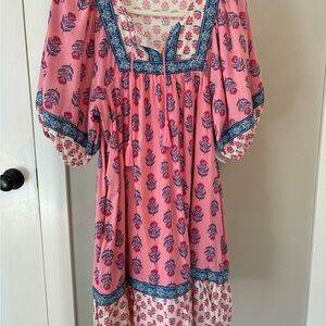 Old Navy Cream and Pink Floral Top